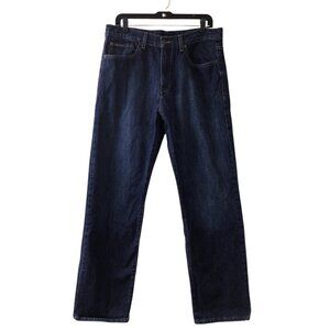 Calvin Klein Jeans Men’s 34 Blue Relaxed Straight Leg Denim Dark Wash 34 X 32